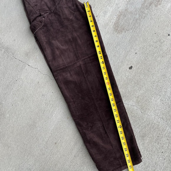 90s Y2K Dr. Martens Brown Corduroy Carpenter Straight Leg Pants USA Made - Picture 8 of 8